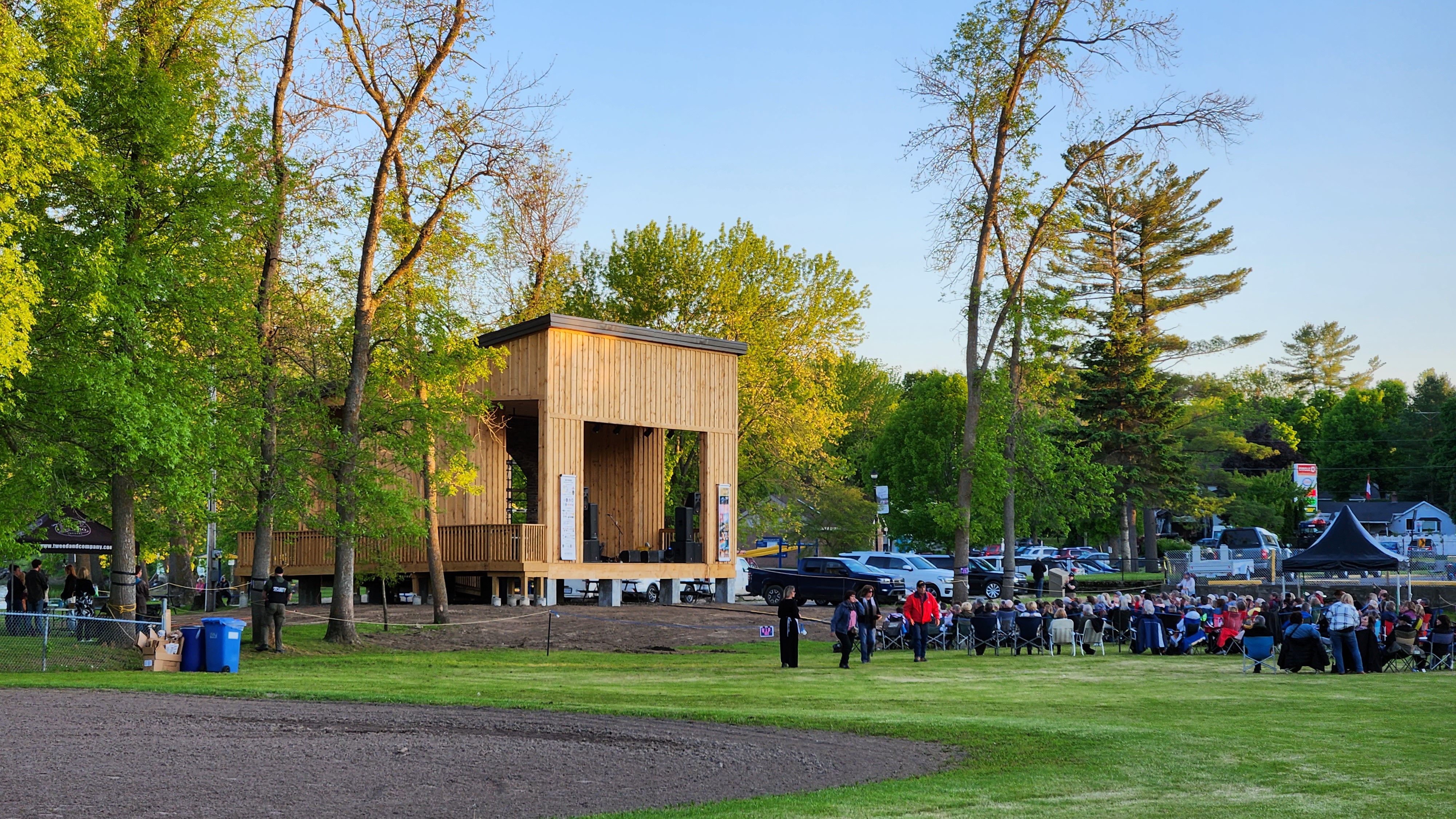 Tweed Outdoor Stage in Memorial Park, Tweed Ontario